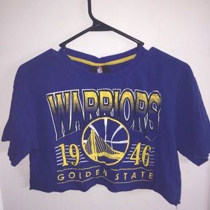 Warriors crop top shirt